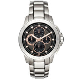 Michael Kors Ryker Chronograph Black Dial Silver Steel Strap Watch For Men - MK8528 Authentic Buy Shop Now