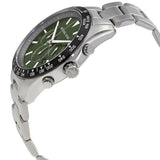 Michael Kors Layton Chronograph Green Dial Silver Steel Strap Watch For Men - MK8912 Authentic Buy Shop Now