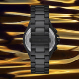 Michael Kors Lennox Chronograph Black Dial Black Steel Strap Watch For Men - MK8941 Authentic Buy Shop Now