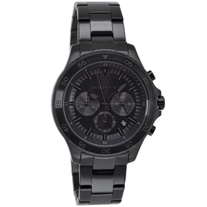 Michael Kors Grayson Chronograph Black Dial Black Steel Strap Watch For Men - MK9109 Authentic Buy Shop Now