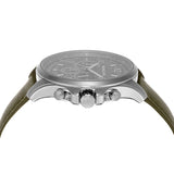 Michael Kors Pilot Chronograph Grey Dial Grey Leather Strap Watch for Men - MK9129 Authentic Buy Shop Now