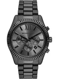 Michael Kors Lexington Chronograph Black Dial Black Steel Strap Watch for Men - MK9154 Authentic Buy Shop Now