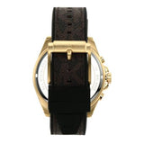 Michael Kors Brecken Chronograph Black Dial Brown Leather Strap Watch For Men - MK8849 Authentic Buy Shop Now