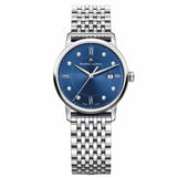 Maurice Lacroix Eliros Diamonds Blue Dial Silver Steel Strap Watch For Women - EL1094-SS002-450-1 Authentic Buy Shop Now