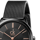 Calvin Klein Minimal Black Dial Black Mesh Bracelet Watch for Women - K3M22421 Authentic Buy Shop Now