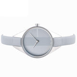 Calvin Klein Rebel Grey Dial Grey Leather Strap Watch for Women - K8P231Q4 Authentic Buy Shop Now