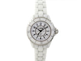 Chanel J12 Ceramic White Dial White Steel Strap Watch for Women - J12 H0968 Authentic Buy Shop Now