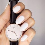 Daniel Wellington Classic Sheffield White Dial Black Leather Strap Watch For Women - DW00100076 Authentic Buy Shop Now
