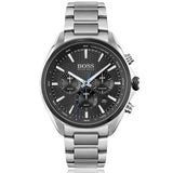 Hugo Boss Montre Distinct Black Dial Silver Steel Strap Watch for Men - 1513857 Authentic Buy Shop Now
