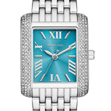 Michael Kors Emery Analog Three Hand Blue Dial Silver Steel Strap Watch for Women - MK4829 Authentic Buy Shop Now