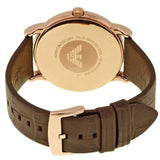 Emporio Armani Luigi Classic Brown Dial Brown Leather Strap Watch For Men - AR2503 Authentic Buy Shop Now