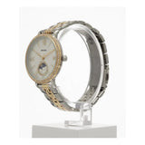 Fossil Jacqueline Analog Moonphase Mother of Pearl White Dial Two Tone Steel Strap Watch for Women - ES5166 Authentic Buy Shop Now