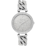 Michael Kors Catelyn Quartz Crystals Silver Dial Silver Steel Strap Watch For Women - MK4675 Authentic Buy Shop Now