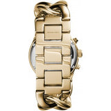 Michael Kors Runway Twist Gold Dial Gold Stainless Steel Strap Watch for Women - MK3131 Authentic Buy Shop Now