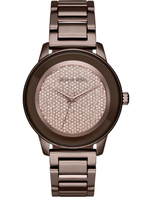 Michael Kors Kinley Brown Dial Brown Steel Strap Watch for Women - MK6245 Authentic Buy Shop Now