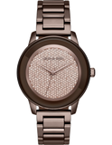 Michael Kors Kinley Brown Dial Brown Steel Strap Watch for Women - MK6245 Authentic Buy Shop Now