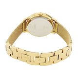 Guess Chelsea Crystals Mother of Pearl White Dial Gold Mesh Bracelet Watch For Women - W0647L7 Authentic Buy Shop Now