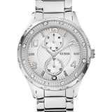 Guess Siren White Dial Silver Steel Strap Watch for Women - W0442L1 Authentic Buy Shop Now