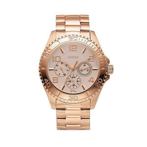 Guess BFF Multifunction Rose Gold Dial Rose Gold Steel Strap Watch for Women - W0231L4 Authentic Buy Shop Now