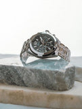 Guess Surge Chronograph Black Dial Silver Steel Strap Watch for Men - W1258G1 Authentic Buy Shop Now
