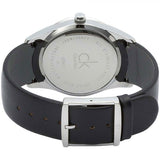 Calvin Klein Post Minimal Silver Dial Black Leather Strap Watch for Men - K7621192 Authentic Buy Shop Now