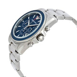 Emporio Armani Sportivo Chronograph Blue Dial Silver Steel Strap Watch For Men - AR6091 Authentic Buy Shop Now