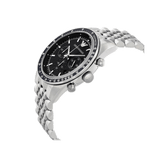 Emporio Armani Tazio Chronograph Black Dial Silver Steel Strap Watch For Men - AR5988 Authentic Buy Shop Now