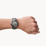 Fossil Everett Automatic Skeleton Grey Dial Grey Steel Strap Watch for Men - ME3206 Authentic Buy Shop Now