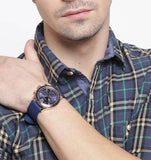 Guess Fleet Blue Dial Blue Rubber Strap Watch for Men - W0971G3 Authentic Buy Shop Now