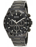 Hugo Boss Ikon Chronograph Black Dial Black Steel Strap Watch for Men - 1512961 Authentic Buy Shop Now