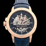 Maserati Automatic Blue Dial Blue Leather Strap Watch For Men - R8821119005 Authentic Buy Shop Now