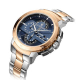 Maserati Ingegno Chronograph Blue Dial Two Tone Steel Strap Watch for Men - R8873619002 Authentic Buy Shop Now