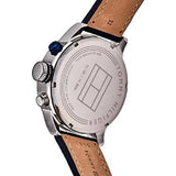 Tommy Hilfiger Jackson Silver Dial Black Leather Strap Watch for Men - 1791240 Authentic Buy Shop Now