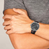 Tommy Hilfiger Aiden Quartz Black Dial Brown Leather Strap Watch for Men - 1791309 Authentic Buy Shop Now