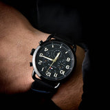 Tommy Hilfiger Briggs Black Dial Black Leather Strap Watch for Men - 1791426 Authentic Buy Shop Now