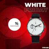 Tommy Hilfiger Lexor Silver Dial Black Leather Strap Watch For Men - 1791489 Authentic Buy Shop Now