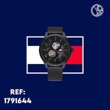 Tommy Hilfiger Spencer Skeleton Black Dial Black Mesh Bracelet Watch for Men - 1791644 Authentic Buy Shop Now