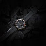 Tommy Hilfiger Mason Black Dial Black Rubber Strap Watch for Men - 1791792 Authentic Buy Shop Now