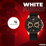 Tommy Hilfiger Blaze Multifunction Black Dial Black Rubber Strap Watch For Men - 1792028 Authentic Buy Shop Now