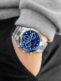 Hugo Boss Hero Sport Blue Dial Silver Steel Strap Watch for Men - 1513755 Authentic Buy Shop Now