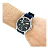Hugo Boss Detroit Quartz Blue Dial Blue Silicone Strap Watch For Men - 1550008 Authentic Buy Shop Now