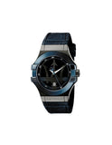 Maserati Potenza Black Dial 42mm Blue Leather Strap Watch For Men - R8851108007 Authentic Buy Shop Now