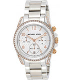 Michael Kors Blair Chronograph Silver Dial Silver Steel Strap Watch for Women - MK5459 Authentic Buy Shop Now