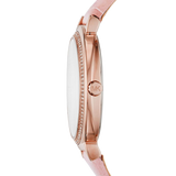 Michael Kors Cinthia Mother of Pearl Dial Pink Leather Strap Watch for Women - MK2663 Authentic Buy Shop Now