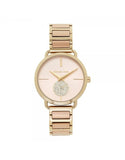 Michael Kors Portia Rose Gold Dial Two Tone Steel Strap Watch for Women - MK3706 Authentic Buy Shop Now