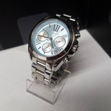 Michael Kors Bradshaw Chronograph Blue Dial Silver Steel Strap Watch For Women - MK6098 Authentic Buy Shop Now