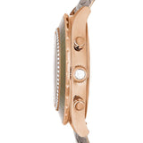 Swarovski Octea Chrono Grey Dial Grey Leather Strap Watch for Women - 5671153 Authentic Buy Shop Now