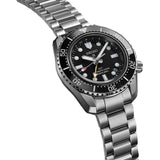 Seiko Prosprex Dark Depths GMT Automatic Black Dial Silver Steel Strap Watch For Men - SPB383J1 Authentic Buy Shop Now
