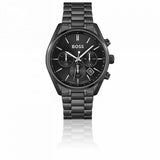 Hugo Boss Champion Black Dial Black Steel Strap Watch for Men - 1513960 Authentic Buy Shop Now