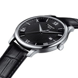 Tissot T Classic Tradition Quartz Black Dial Black Leather Strap Watch For Men - T063.610.16.058.00 Authentic Buy Shop Now